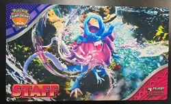 Pokemon STAFF Playmat Walking Wake Regional Play mat Mat New - Image 1