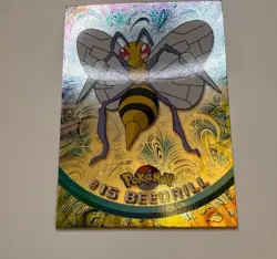 Topps Pokemon 1999 TV Animation Edition - Beedrill #15 Holo - Blue Logo - NM - Image 1