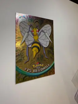 Topps Pokemon 1999 TV Animation Edition - Beedrill #15 Holo - Blue Logo - NM - Image 3