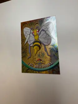 Topps Pokemon 1999 TV Animation Edition - Beedrill #15 Holo - Blue Logo - NM - Image 4