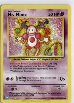 Pokemon English CLB *Holo Mr. Mime 013/034 NM TCG Classic Collection - Image 1