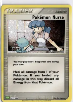 Pokemon English CLV *Holo Pokemon Nurse 023/034 NM TCG Classic Collection - Image 1