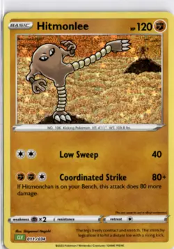 Pokemon English CLV *Holo Hitmonlee 011/034 NM TCG Classic Collection - Image 1