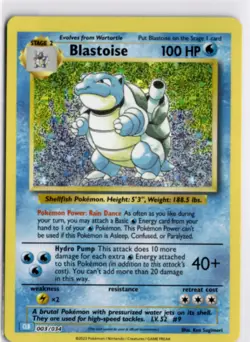 Pokemon English CLB *Holo Blastoise 003/034 NM TCG Classic Collection - Image 1