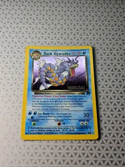 ◓Dark Gyarados 8/82 Team Rocket - Pokemon TCG Prerelease Stamped Holo Rare - Image 3