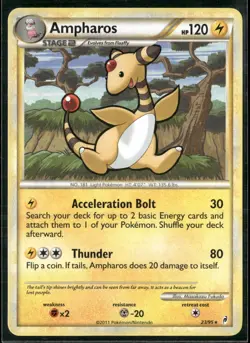 Pokemon - Ampharos 23/95 Regular Rare Call of Legends LP - Image 1