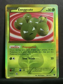 Exeggcute #102/101 Secret Rare - Black & White: Plasma Blast Pokemon - Image 1