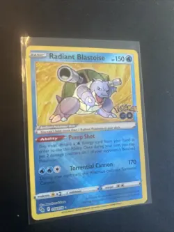 Radiant Blastoise #18/78 Pokemon GO (NM) - Image 1