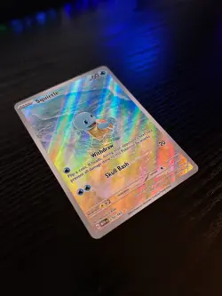 Pokemon Squirtle 170/165 SV 151 Illustration Rare IR Holo NM Scarlet & Violet - Image 3