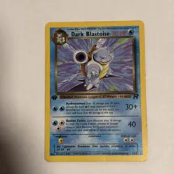Dark Blastoise 20/82 Non Holo 1st Edition Team Rocket Pokemon TCG - Image 1