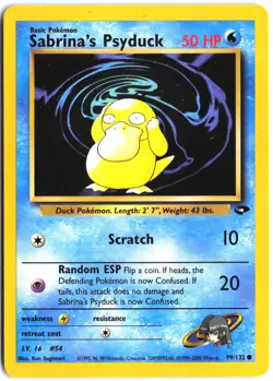 Sabrina's Psyduck 99/132 Common Gym Challenge Pokemon - Image 1