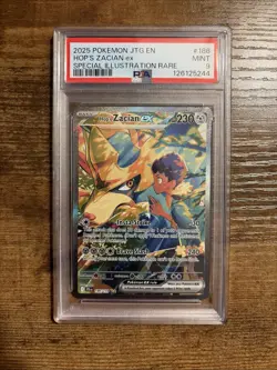 2025 Pokemon Journey Together Hop’s Zacian Illustration Rare PSA 9 - Image 1