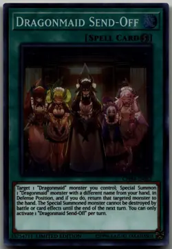 Dragonmaid Send-Off Super Rare Chaos Impact CHIM-ENSE3 LP - Image 1
