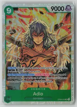 Adio OP09-023 One Piece Emperors in the New World Super Rare Near Mint - Image 1