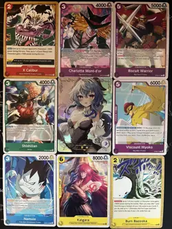 Rare Sexy Anime Waifu Card and 8 One Piece Cards - Image 1