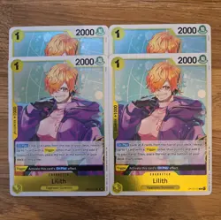 One Piece - 4x OP13-113 Lilith - Rare - Carry On His Will- play set - Image 1
