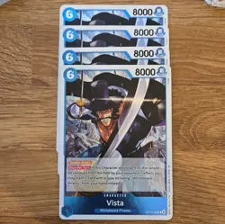 One Piece - 4x OP13-046 Vista - Rare - carry on his will - play set - Image 1
