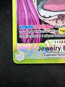 One Piece TCG Jewelry Bonney OP13-100 Alt Leader – Corner Damage – English - Image 3