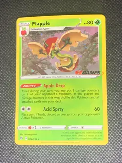 Flapple 022/192 - EB Games Promo Pokemon Card - NM - Image 1