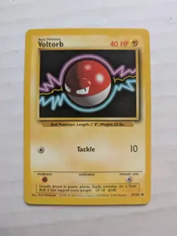 VOLTORB - 67/102 - Base Set - Pokemon Card - LP - Image 1