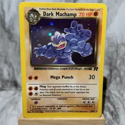Dark Machamp Holo Rare Team Rocket 10/82 Pokemon Card - WOTC 1999 - Image 3