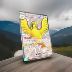 Pokemon Pidgeot EX Shiny Ultra Rare Full Art Holo Card 221/091 SV Paldean Fates - Image 1