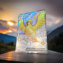 Pokemon Pidgeot EX Shiny Ultra Rare Full Art Holo Card 221/091 SV Paldean Fates - Image 3