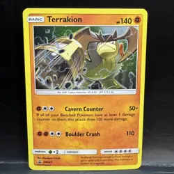 Terrakion SM223 - Black Star Promo - COSMOS Holo - Pokemon Card - LP - Image 1