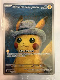 Pikachu With Grey Felt Hat 085 Promo Card Pokemon X Van Gogh - Image 2