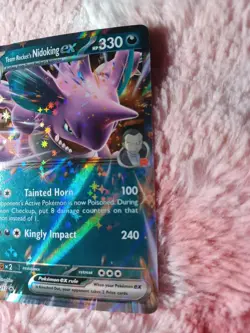 Pokemon Team Rocket's Nidoking ex - 217 Holofoil Scarlet & Violet Promo Card - Image 3