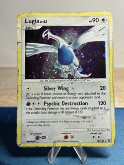 Lugia LV. 43 14/132 Pokemon Holo Rare Vintage Card Diamond Pearl Secret Wonders - Image 1