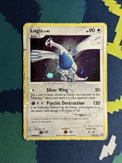 Lugia LV. 43 14/132 Pokemon Holo Rare Vintage Card Diamond Pearl Secret Wonders - Image 2