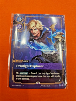 Riftbound METAL Card – Ezreal Prodigal Explorer – Bologna Prize Wall Exclusive - Image 1