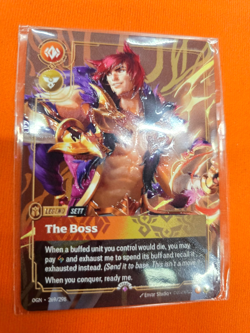 Riftbound METAL Card – Sett The Boss - Bologna Prize Wall Exclusive - Image 1