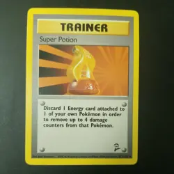 Super Potion 117/130 - VINTAGE WOTC POKEMON CARD - BASE SET 2 - NM/M - Image 1