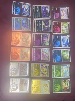 Pokemon TCG Energy/Pokeball Eevee Evo. 36 Card Full Set Gem Pack Vol. 2 Chinese - Image 2