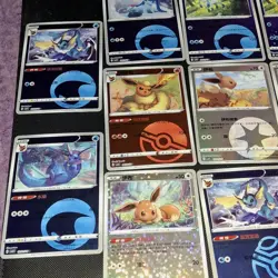 Eevee Evolutions Mixed Pokemon TCG 17 Card Lot CBB2C Gem Pack Vol 2 S-Chinese - Image 2