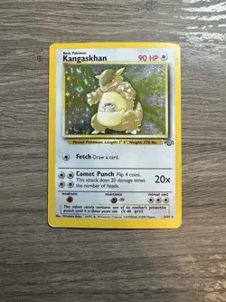 Kangaskhan 5/64 Jungle Pokemon Card Holo Foil Rare Mp - Image 1