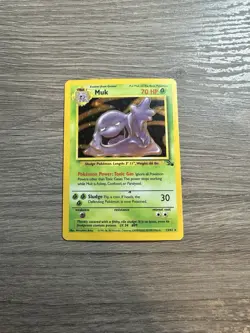 Pokemon TCG WOTC Fossil Muk 13/62 Holo Rare Unlimited Mp Vintage Card - Image 2