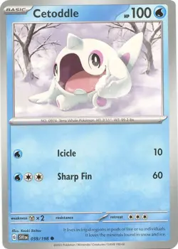 Cetoddle - SV01: Scarlet & Violet Base Set 059/198 English Pokemon Card - Image 1