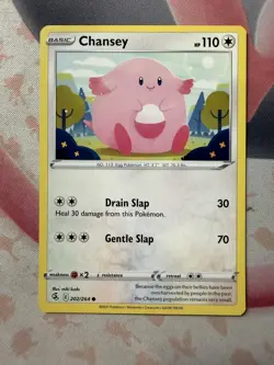 Chansey Common SWSH08: Fusion Strike 202/264 NM English Pokemon Card - Image 1