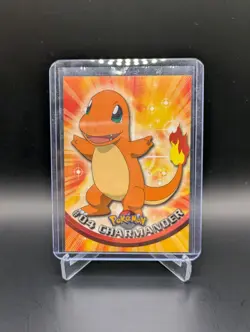 Topps Pokemon Charmander #04 TV Animation Edition Non Foil Card - Blue Logo - NM - Image 1