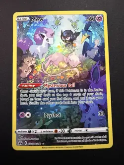 Pokemon Mew TCG Ultra Rare Holo Card Crown Zenith: Galarian Gallery #GG10/GG70 - Image 1