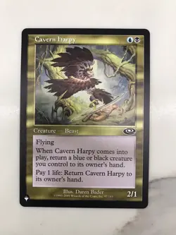 Cavern Harpy MTG Magic the Gathering Card NM Near Mint Planeshift - Image 1