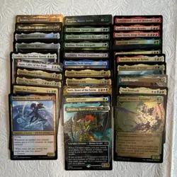Magic: The Gathering LOTR Legendary Creature Card Lot-Foil, Borderless, 33 Cards - Image 2