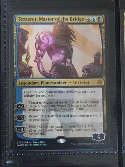 Tezzeret, Master of the Bridge FOIL X1 WAR MTG War Of The Spark Buy-A-Box Promo - Image 1