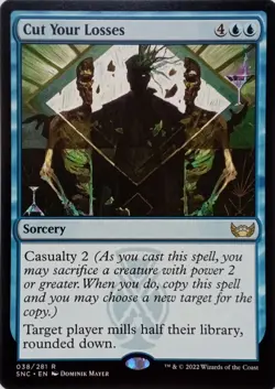 038/281 CUT YOUR LOSSES RARE STREETS OF NEW CAPENNA MTG CARD - Image 1