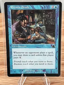 Rhystic Study - Prophecy- Magic the Gathering - MTG - Image 1