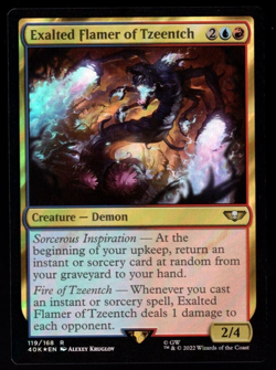 Exalted Flamer of Tzeentch 119/168 Rare Surge Foil Warhammer 40K MTG Near Mint - Image 1