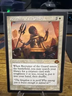 MTG - Recruiter of the Guard - RETRO FRAME - Creature - MH3 #395 - Mythic - NM - Image 1